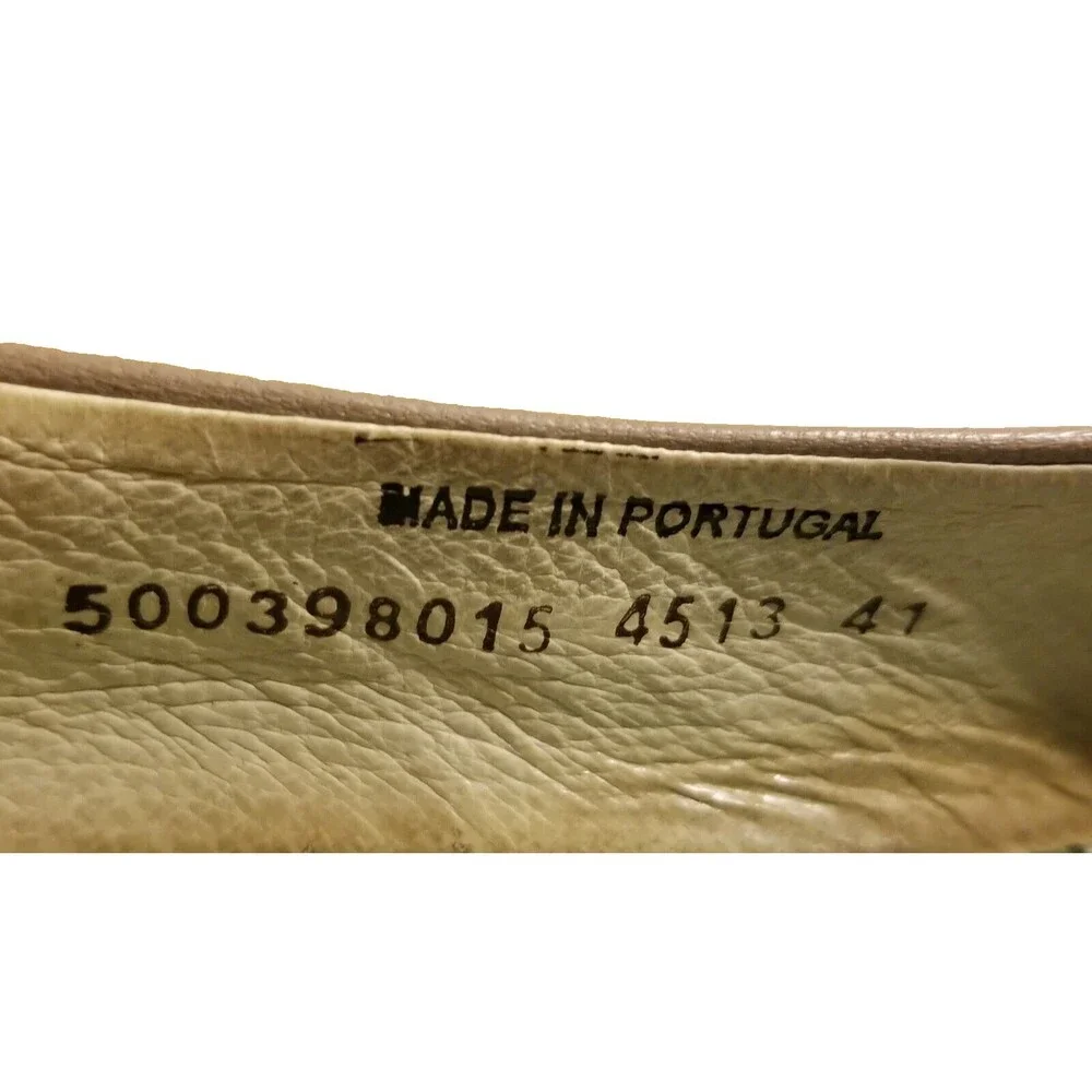 Fly London Yoko Women 41 Taupe Gray Black Perforated Leather Wedge Platform Shoe - Picture 6 of 6